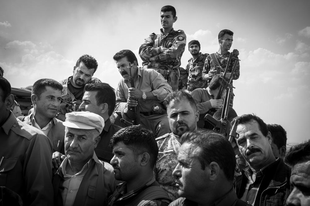 مقاتلو البيشمركة في بعشيقة – تصوير: تصوير: الكساندر افونسو